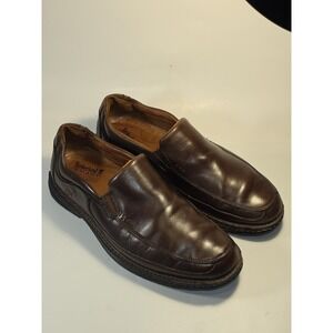 Timberland Brown Leather Casual Moc Toe Slip On Shoes Men's Size US 10.5